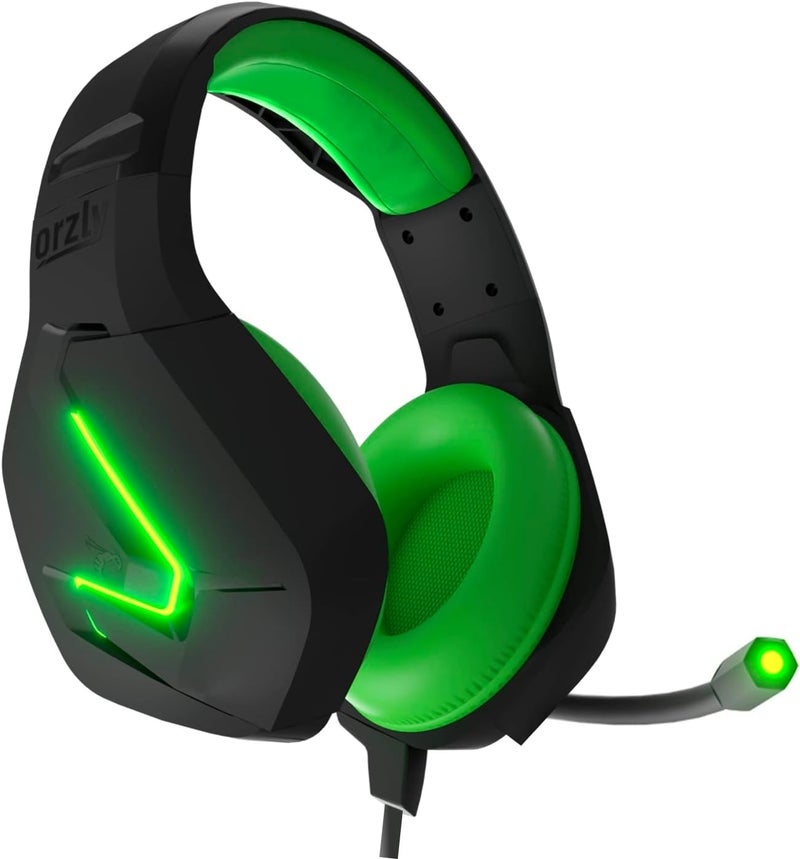 Orzly Gaming Headset (Green) for PC and Gaming Consoles PS5, PS4, Xbox Series X | S, Xbox ONE, Nintendo Switch & Google Stadia Stereo Sound with Noise Cancelling mic - Hornet RXH-20 Sagano Edition - Image 1